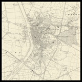 Carte ancienne personnalisée de King's Lynn 