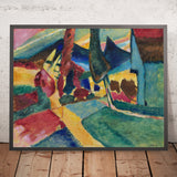 Landscape with Two Poplars by Wassily Kandinsky, 1912