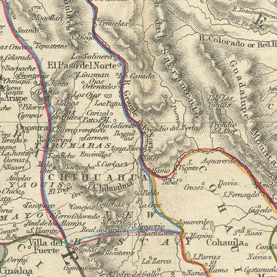 Old Map of Mexico, California & Texas by Tallis, 1851: Gold Rush, Texas Republic, Yucatan, Rio Grande, Pre-Gadsden Border