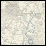 Carte ancienne personnalisée d'Eastleigh 