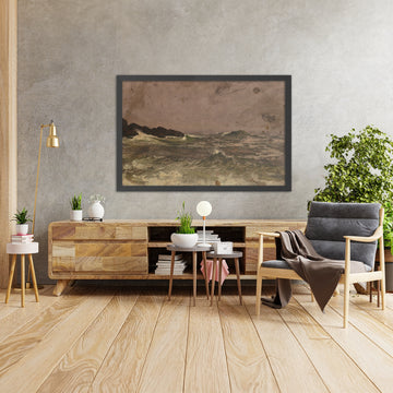 A framed image of 