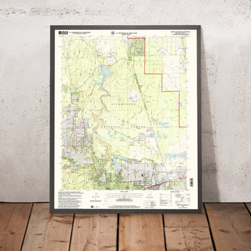 Map of Show Low, Arizona by USGS, 1998 – Sitgreaves National Forest & Fool Hollow Lake
