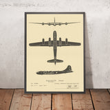 Tupolew Tu-4 (Russisches B-29): Identifikationsdiagramm sowjetischer Flugzeuge aus dem Kalten Krieg, 1948 