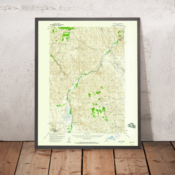 Old Map of Challis, Idaho by USGS, 1956 – Salmon River & Idaho Mountains