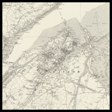 Personalised Old Map of Bangor