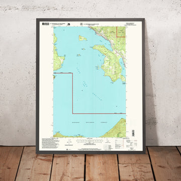 Map of Hope, Idaho by USGS, 1996 – East Hope, Lake Pend Oreille & Kaniksu National Forest