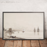 View of a Bay with Numerous Sailing Ships by Ivan Konstantinovich Aivazovsky, 1817