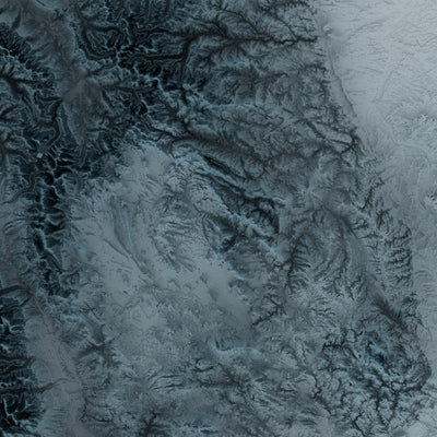 Carte topographique 3D de relief du Colorado 