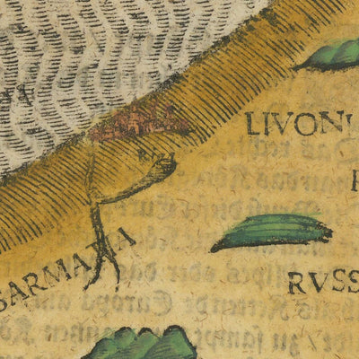 Ancienne "Reine" Carte de l'Europe par Bunting, 1616 : Symbolisme Habsbourg, Allégorie Historique 