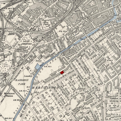 Personalised Old Map of Rutherglen