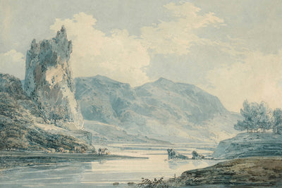 Ilam Rock, Dovedale, Derbyshire by Turner, 1802