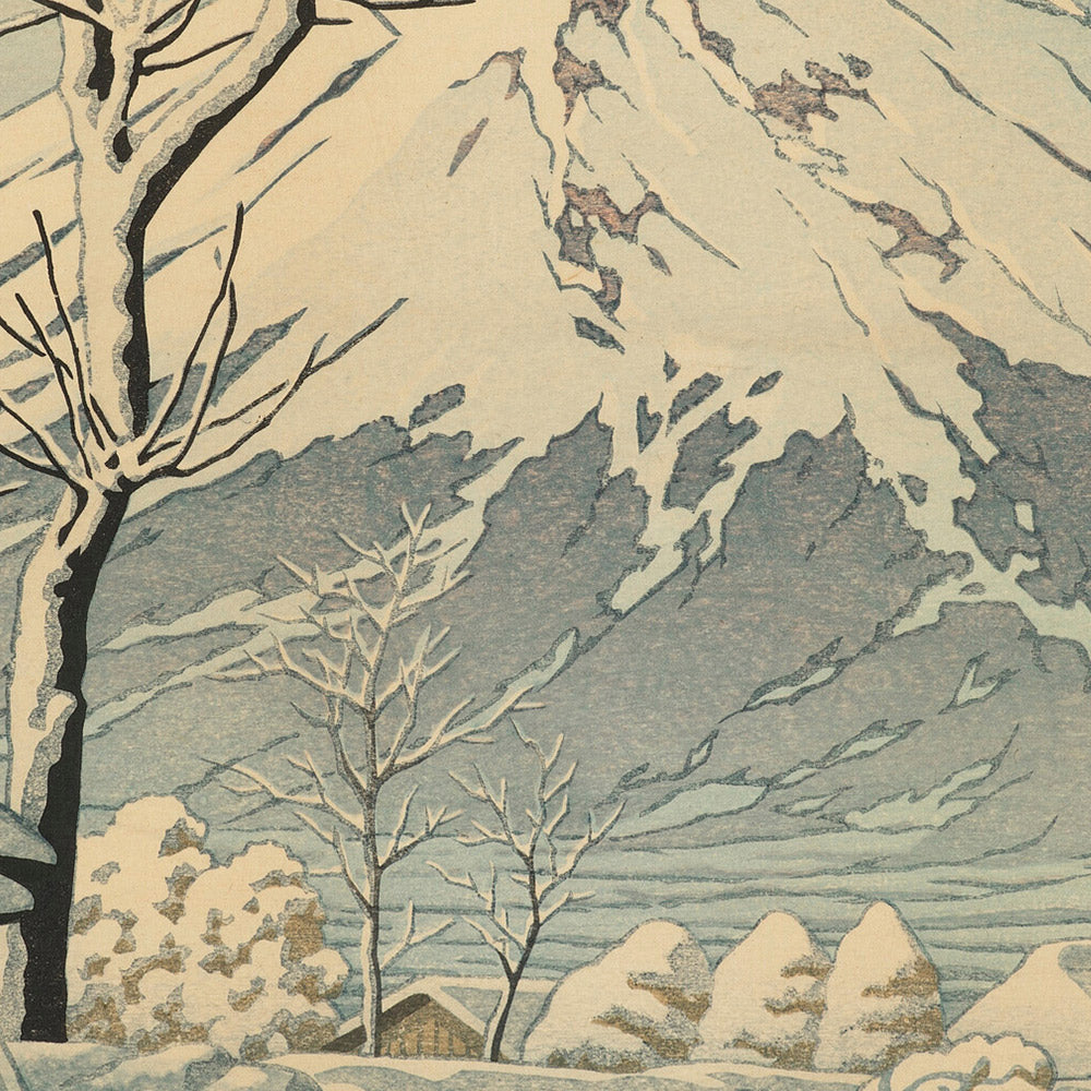Mt. Fuji nach Schnee in Oshiono von Hasui Kawase, 1935 