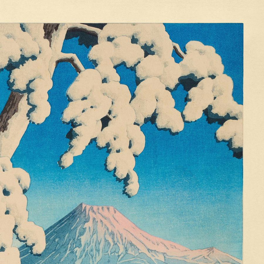 Mt. Fuji after Snow in Tagonoura by Hasui Kawase, 1935