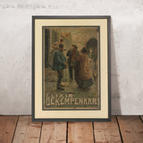 Elixir De Kempenaar Vintage Advertising Poster by Ernest Godfrinon, 1910