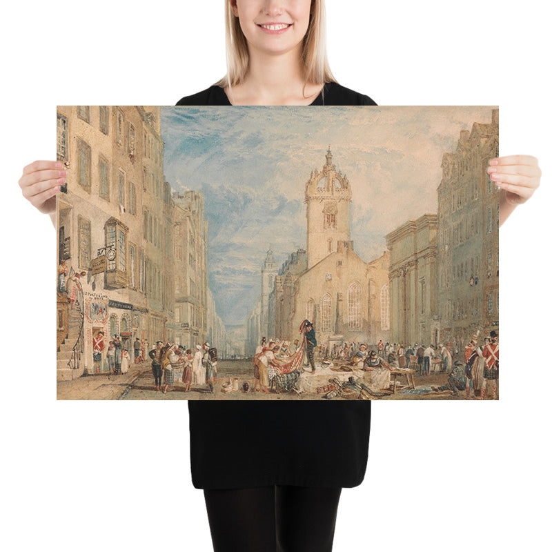 High Street, Edimburgo di Turner, 1818 