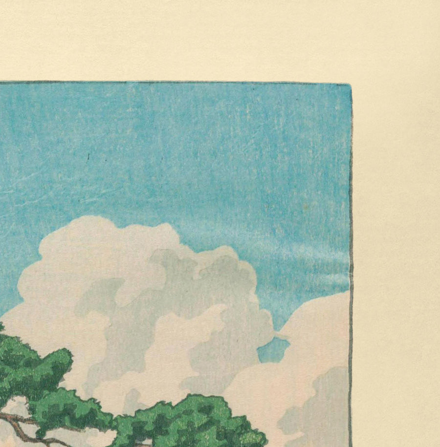 Der große Buddha von Kamakura von Hasui Kawase, 1935 