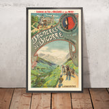 Reiseposter Bagnères-de-Bigorre: Les chemins de fer d’Orléans et du Midi von Paul Dupont, 1902 