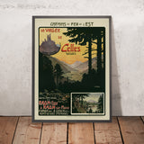 Póster de viaje de Vosgos: La Vallée de Celles de Ch. Funck 