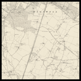 Carte ancienne personnalisée de Welwyn Garden City 