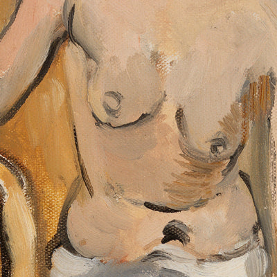 Nu assis dans une chambre bronzée (Desnudo sentado en una habitación bronceada) de Henri Matisse, 1918 