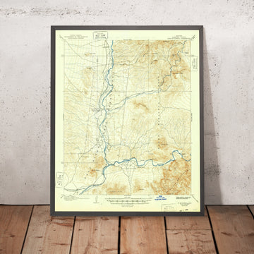 Old Map of Saguaro Lake, Arizona by USGS, 1906 – Salt River, Ft. McDowell & Tonto National Forest
