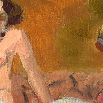 Nu accroupido cerca de un acuario (Crouching nude near an aquarium) de Henri Matisse, 1921 