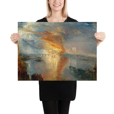 The Burning of the Houses of Lords and Commons, 16 October 1834 by Turner