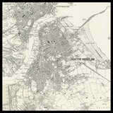 Carte ancienne personnalisée de South Shields 