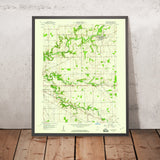 Old Map of Crawfordsville, Indiana by USGS, 1958 – Darlington, Waveland & Sugar Creek