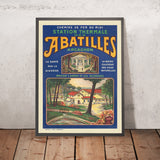 Poster di viaggio di Arcachon: Station Thermale des Abatilles di Affiches F. Pech, 1920 