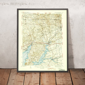 Old Map of Chesapeake City, Maryland by USGS, 1942 – North East, Elkton & Bohemia River