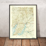 Old Map of Chesapeake City, Maryland by USGS, 1942 – North East, Elkton & Bohemia River