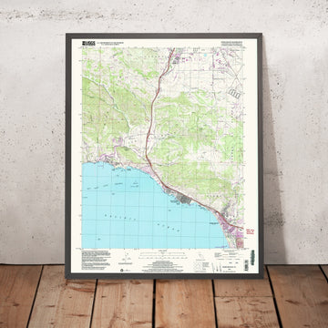 Map of Avila Beach, California by USGS, 1998 – Pismo Beach, San Luis Obispo Bay & Shell Beach