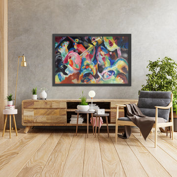A framed image of 