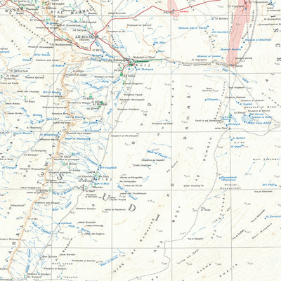 Large Geological Oil Map of the Arabian Peninsula: Pipelines, Dubai, Kuwait, Qatar