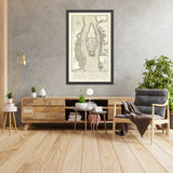 Old Map of Rhoda Island, Cairo by Norden, 1755: Nile Stone Bridge, Aqueduct, Canal, Dike