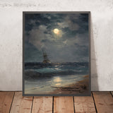 Ship by Moonlight by Ivan Konstantinovich Aivazovsky, 1817