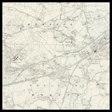 Carte ancienne personnalisée de Woking 