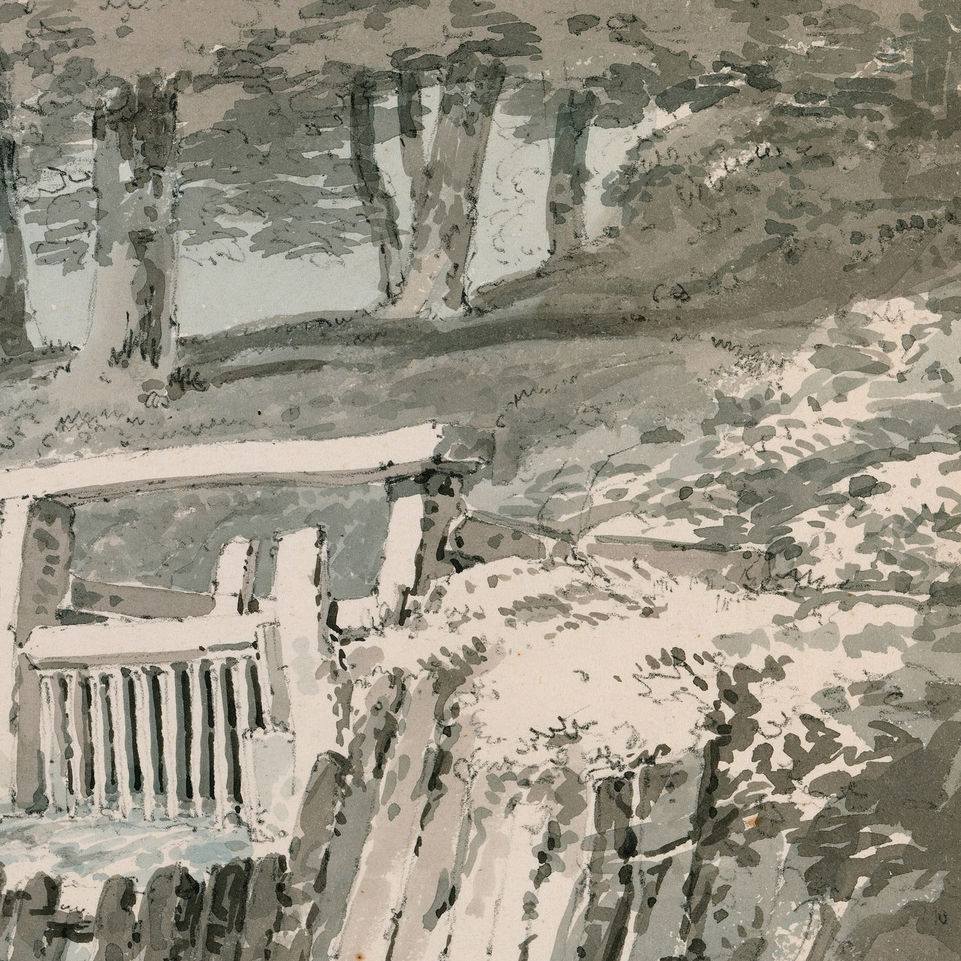 Compuerta, Abadía de Netley, Hampshire por Turner 1794 