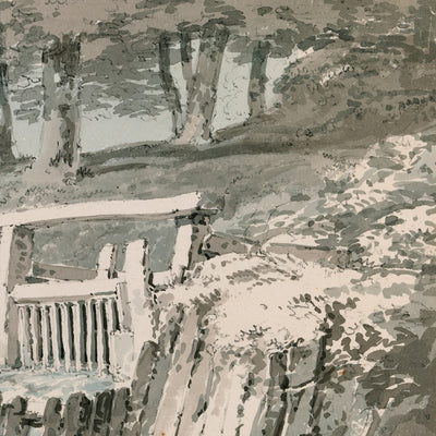 Compuerta, Abadía de Netley, Hampshire por Turner 1794 