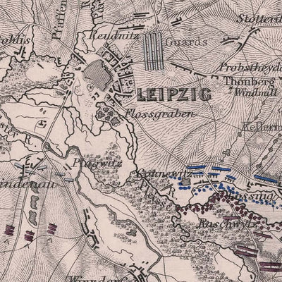Schlacht von Leipzig von AK Johnston, 1813: Napoleonische Kriege 