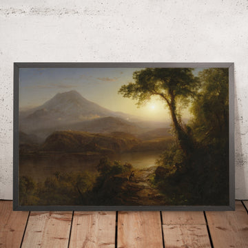 A framed image of 