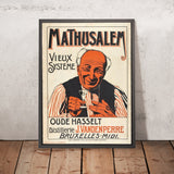 Mathusalem Oude Hasselt Vintage Drinks Advertising Poster, 1903