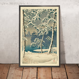 Senzoku Pond In The Snow by Hasui Kawase, 1935