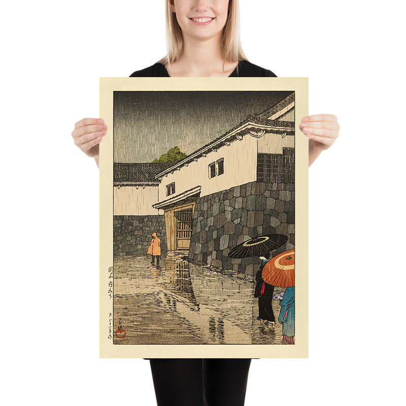Uchiyamashita sotto la pioggia di Hasui Kawase 1935 