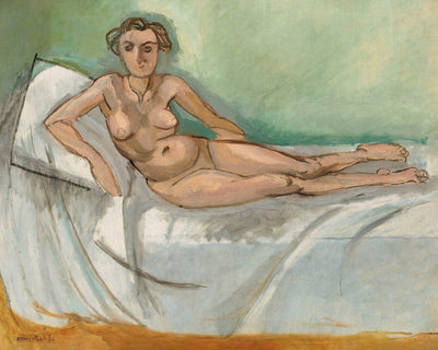 Nu demi couché (Desnudo medio reclinado) de Henri Matisse, 1918 