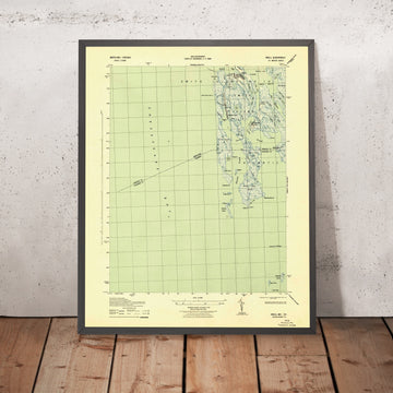 Old Map of Smith Island, Maryland by USGS, 1943 – Chesapeake Bay & Tangier Sound