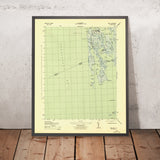 Old Map of Smith Island, Maryland by USGS, 1943 – Chesapeake Bay & Tangier Sound