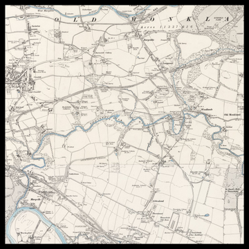 Eine alte Ordnance-Survey-Karte von Uddingston