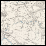 Carte ancienne personnalisée d'Uddingston 